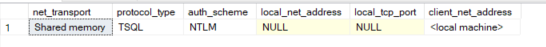 SQL Server Connection Property