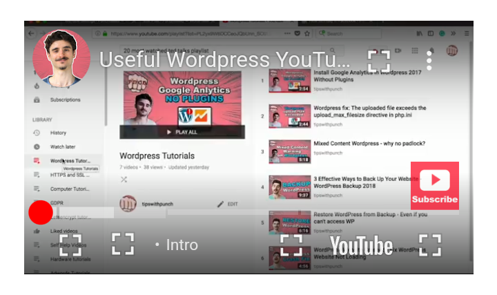 Five full-screen buttons in embedded Youtube player