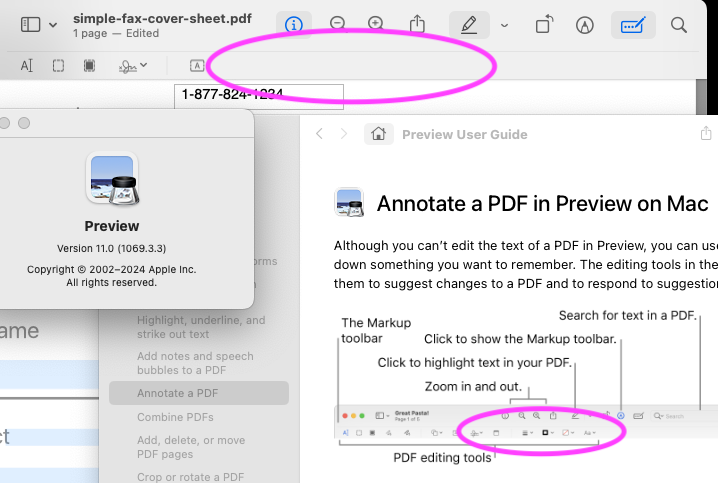 No controls for font adjustment in the annotating sub-toolbar