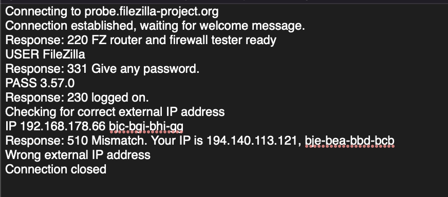 IP Mismatch