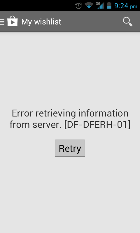 My wishlist error