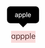 ios correction red highlight