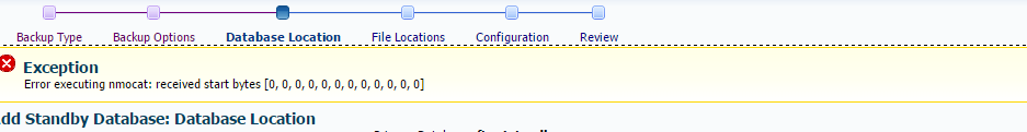 Below error shows up.