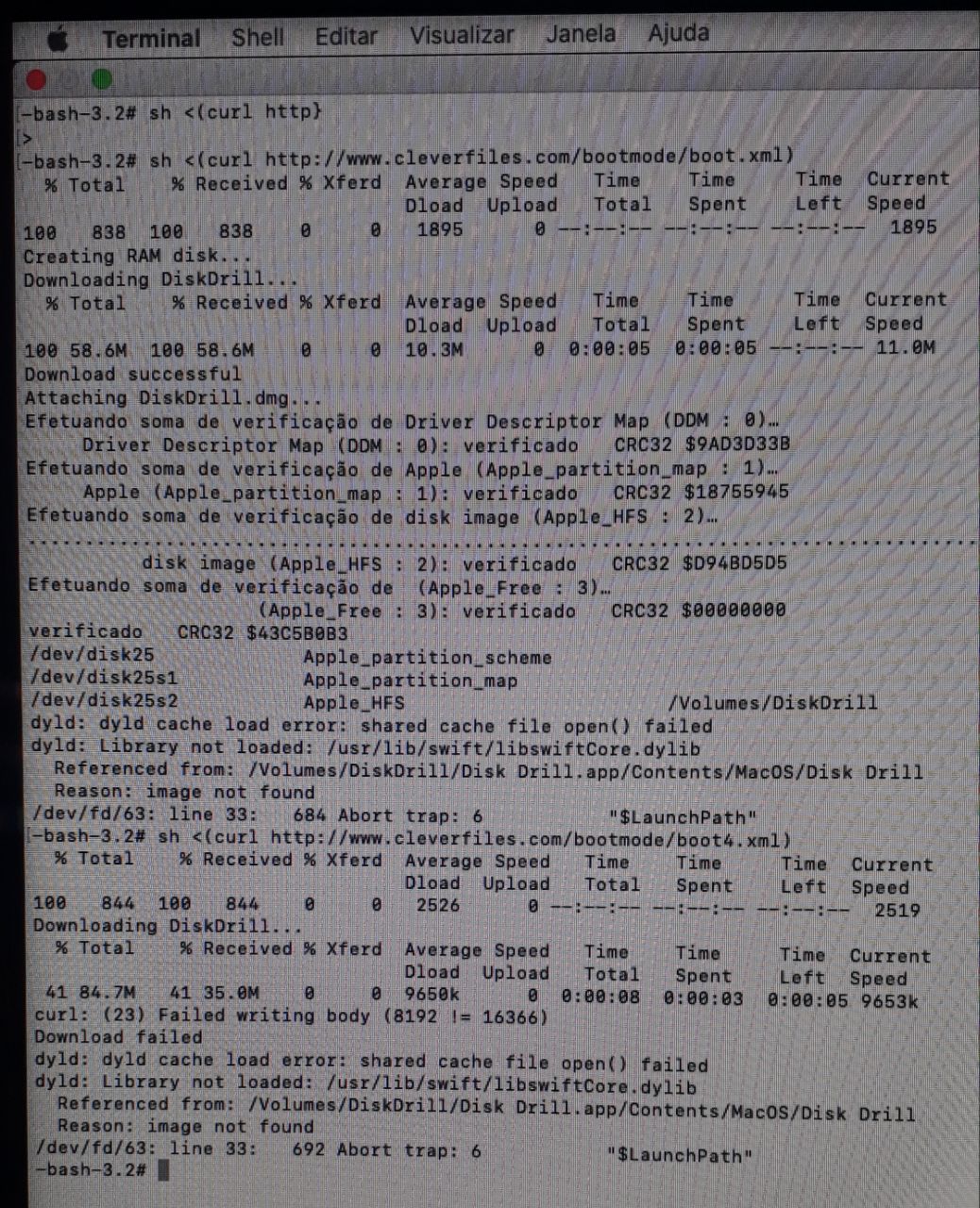 Complete Terminal screen