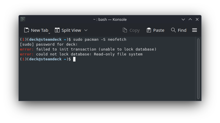 neofetch on SteamOS