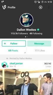 screenshot of app with status bar tint