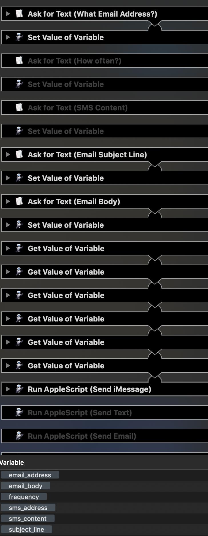 Automator routine