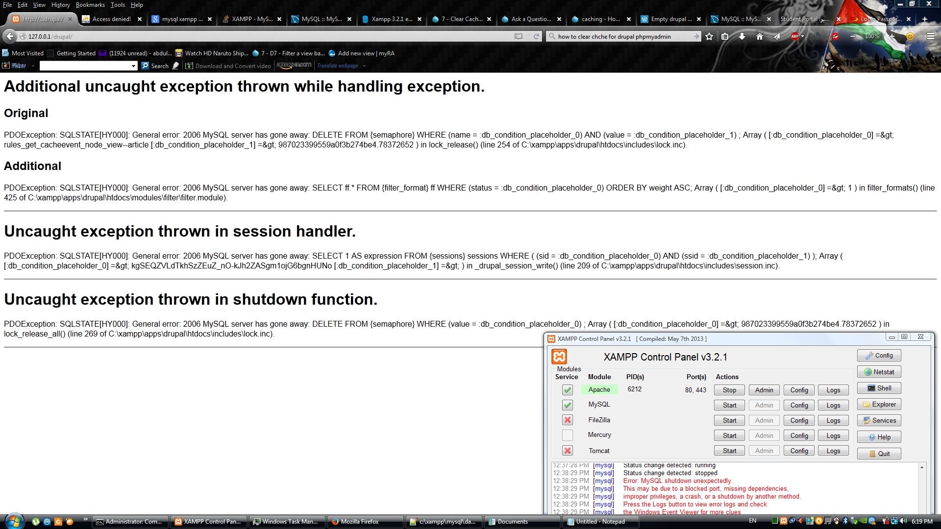 mysql error