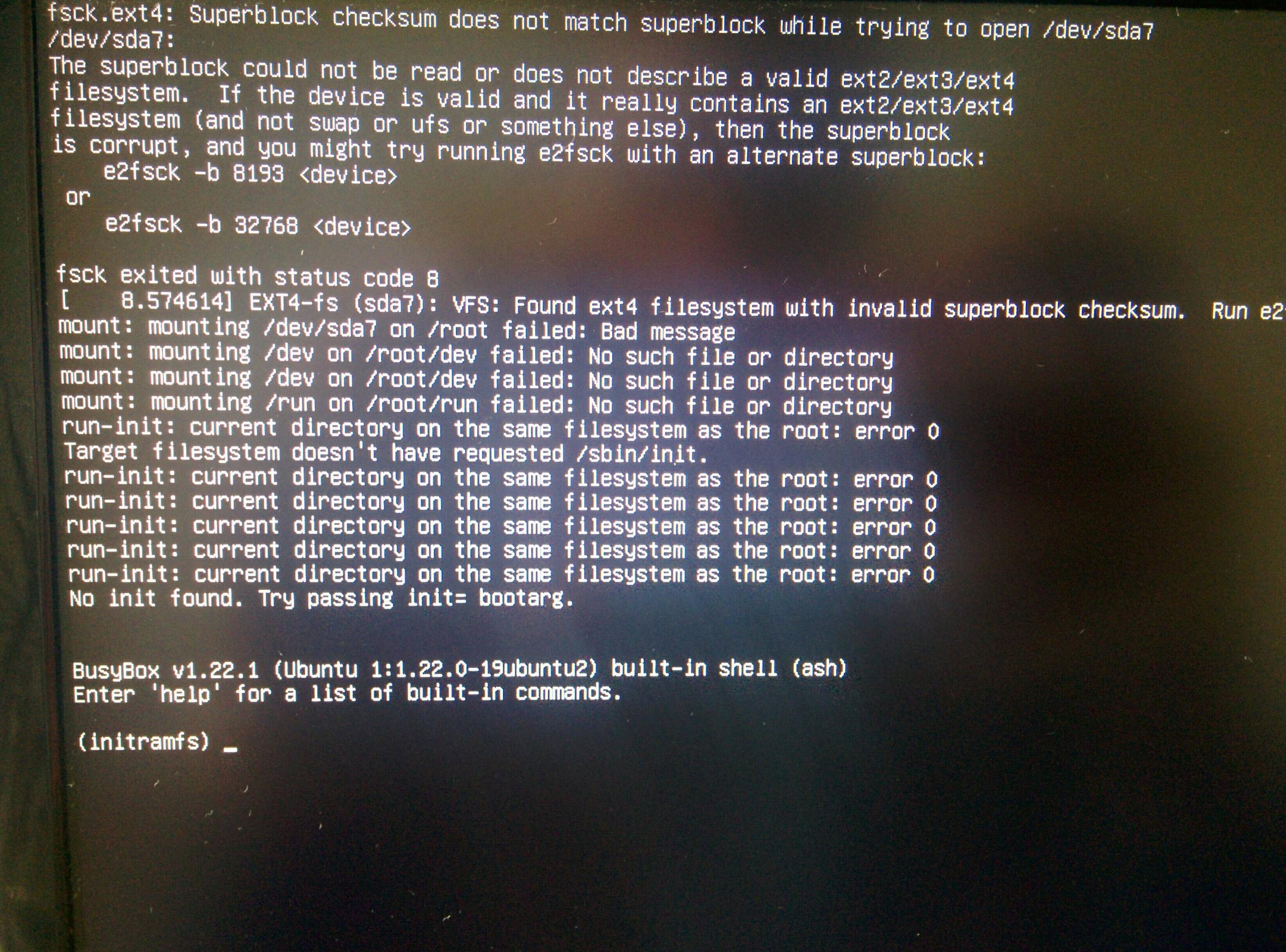 Error stack