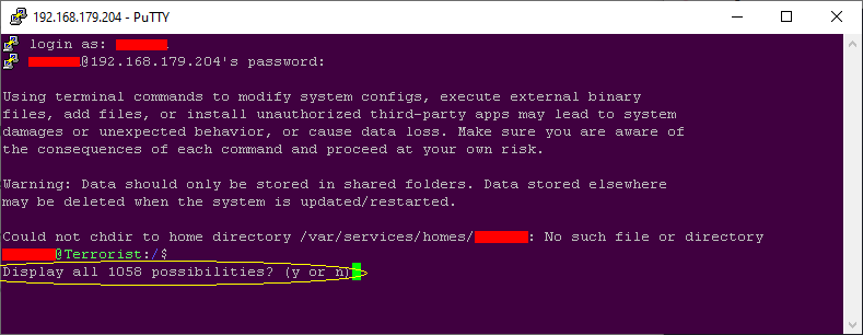Screenshot 2, after long wait