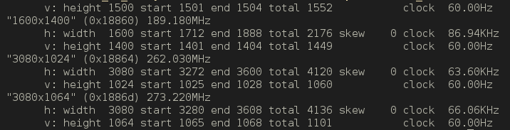 Xrandr output