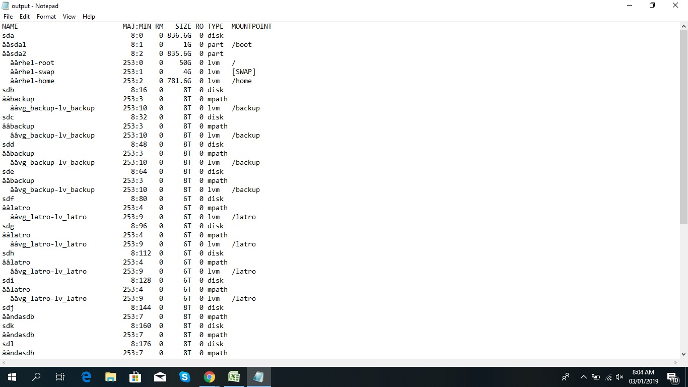 lsb output