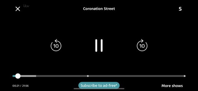 ITV Hub screenshot