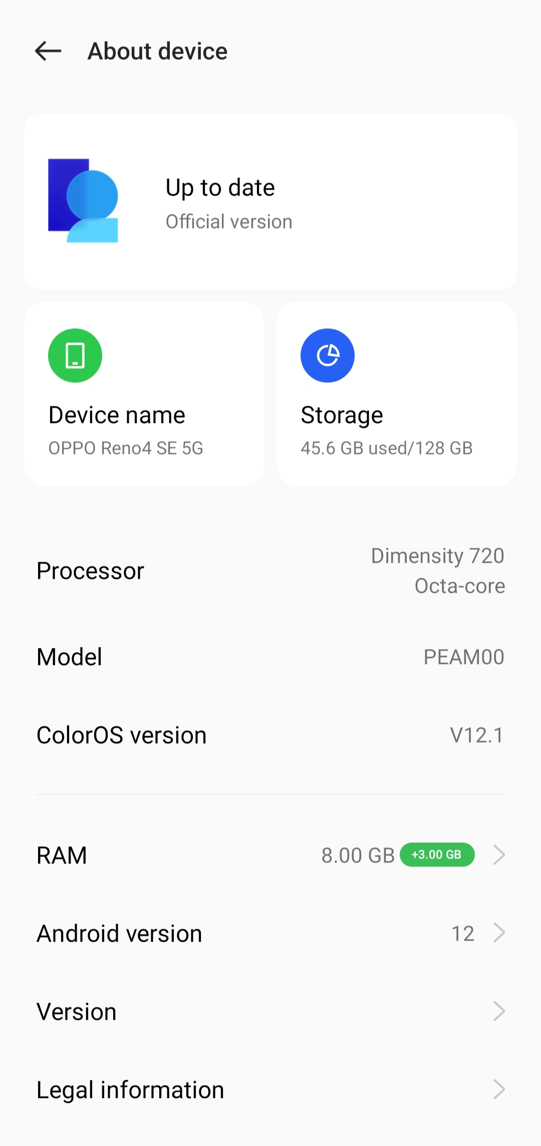 Device spec from 