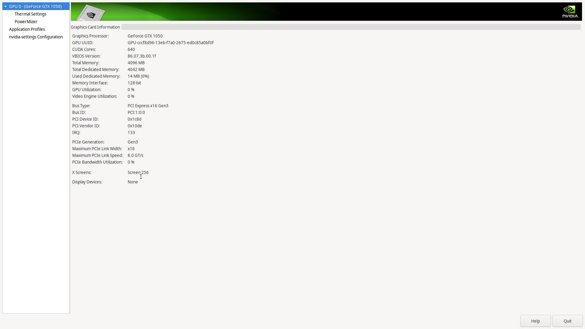 nvidia-settings