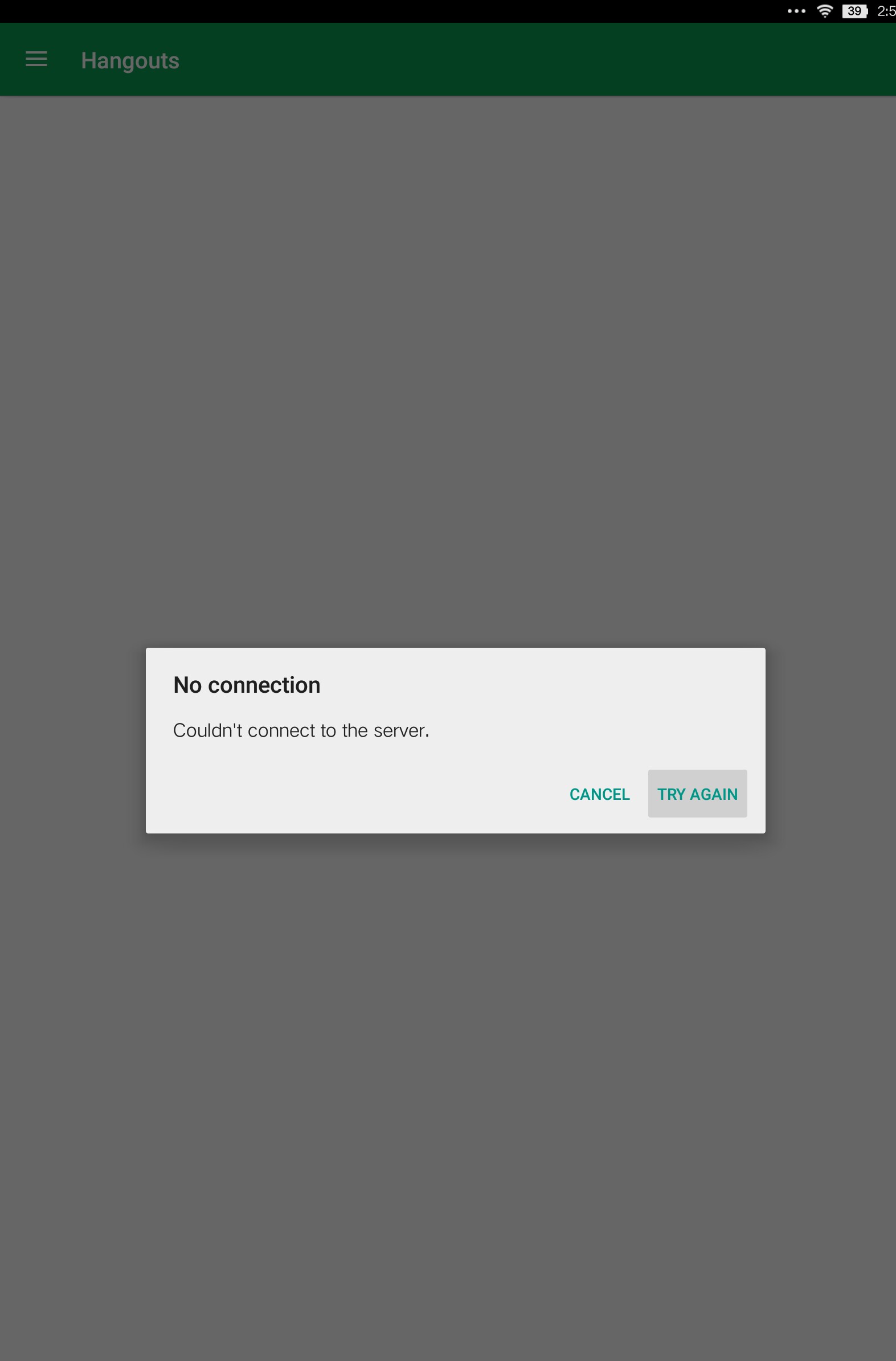 IMG: Screenshot of error