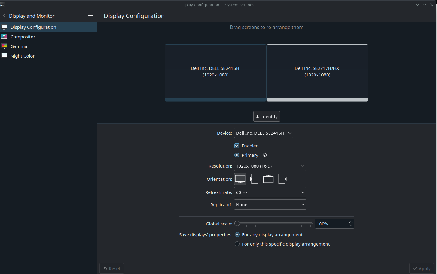 SteamOS Display Settings