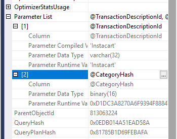 parameters for sp