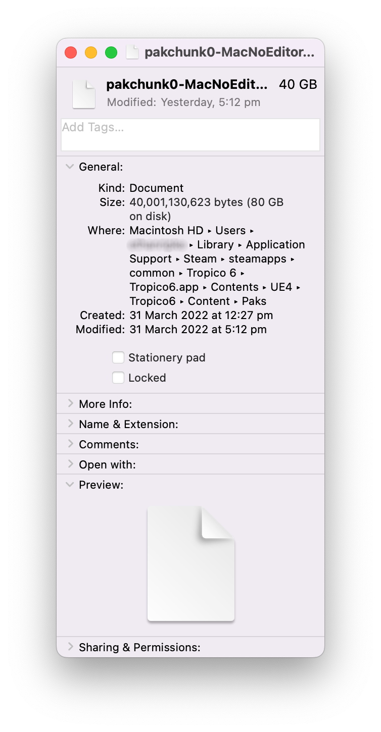 Finder file info