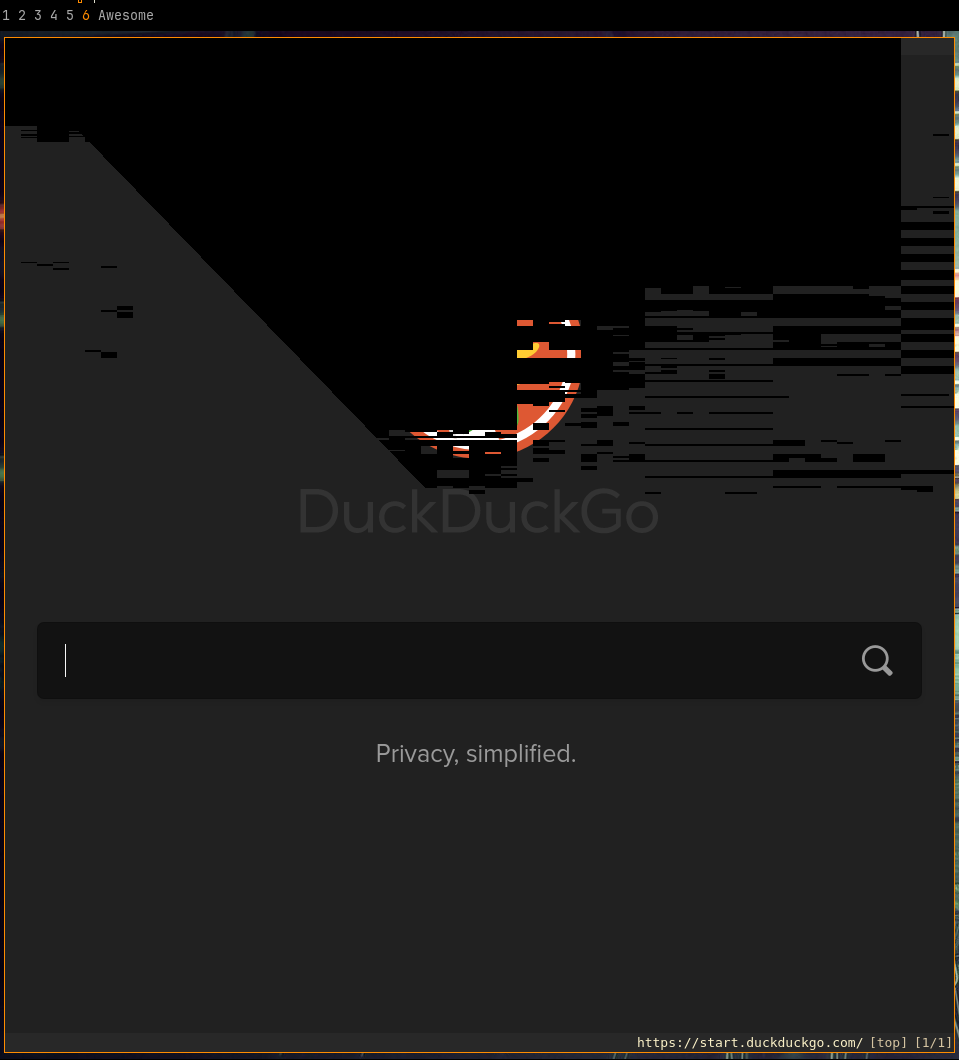 Rendering Issue on Qutebrowser