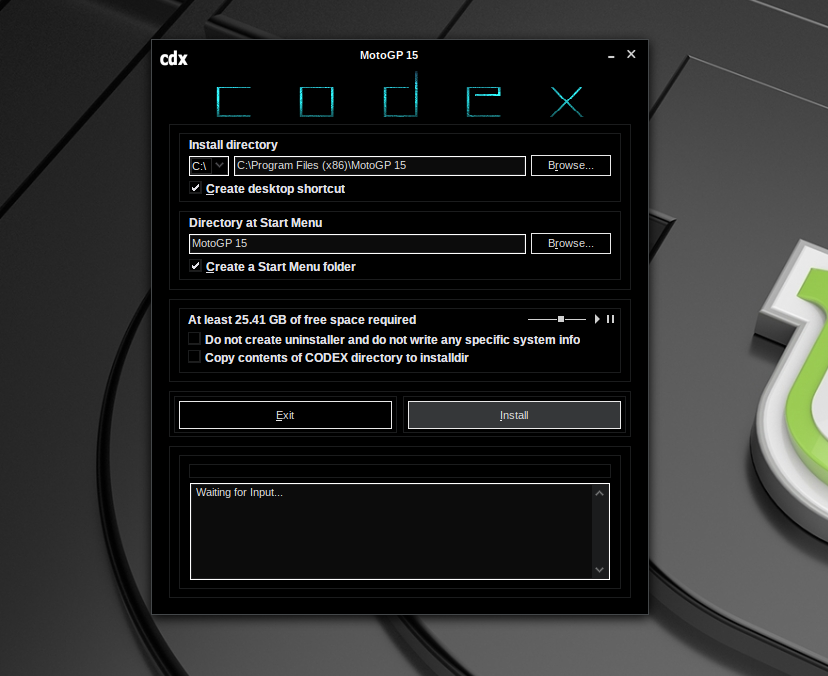 Install wizard launches