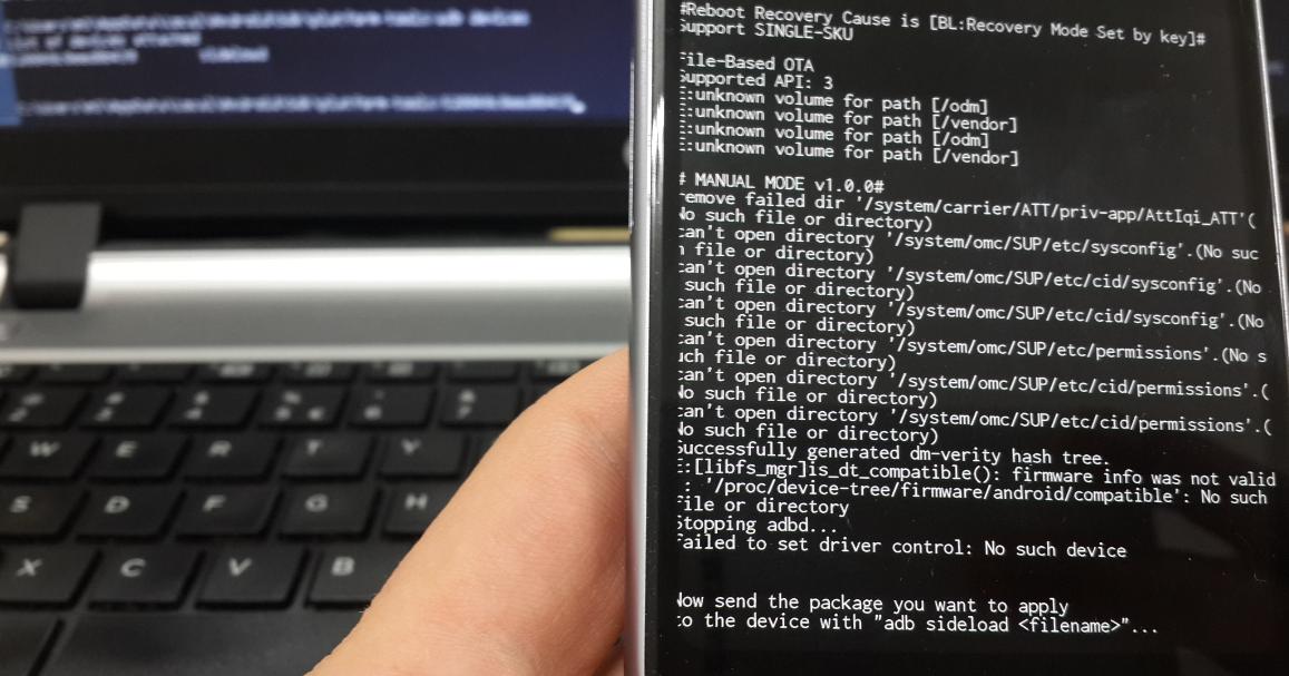 Recovery screen