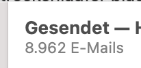 Apple Mail Amount