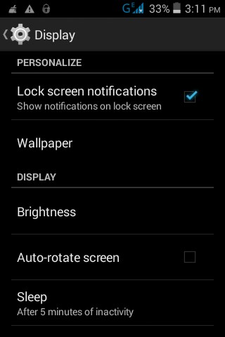 The screenshot. Settings>display>lock-screen notifications