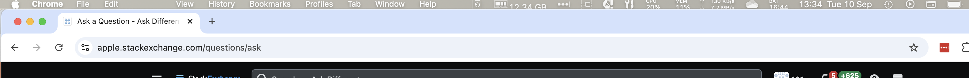 Menu bar that's too thin