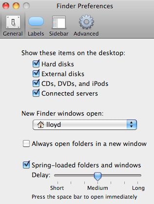 Finder Preferences
