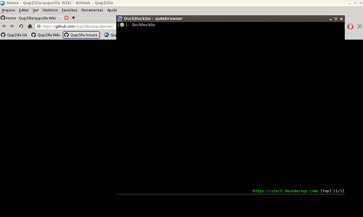 QupZilla and Qutebrowser