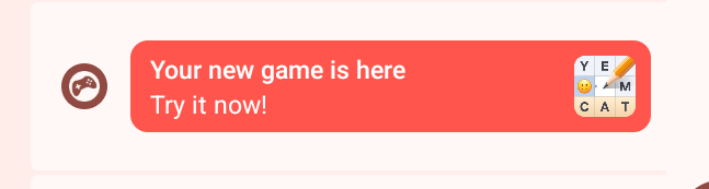 Notification screenshot