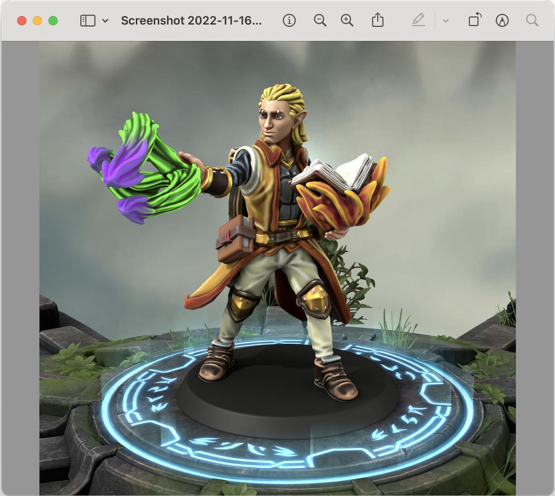 screenshot of preview with color image