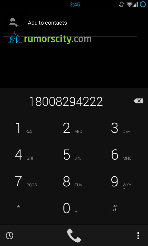 Android phone dial