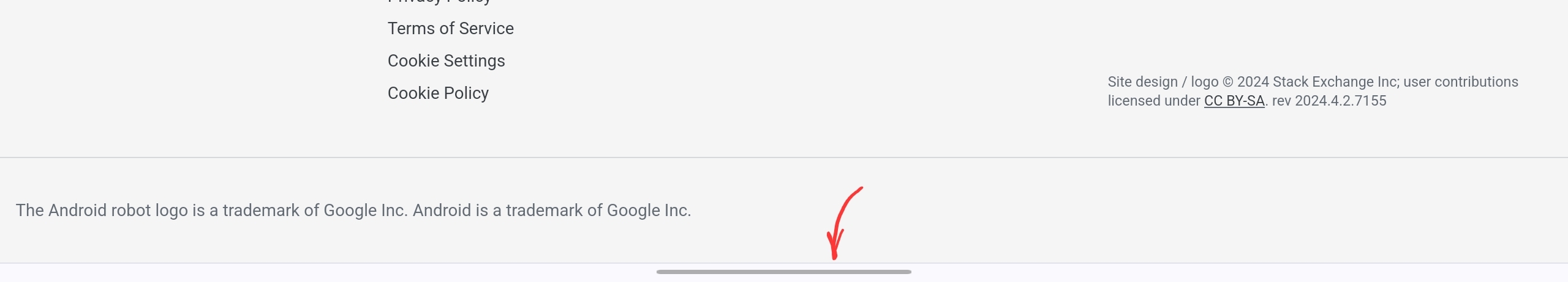 Bottom bar