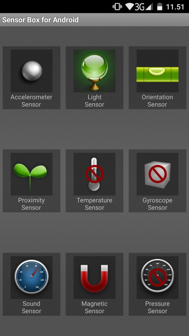 Image from Sensor Box for Android
