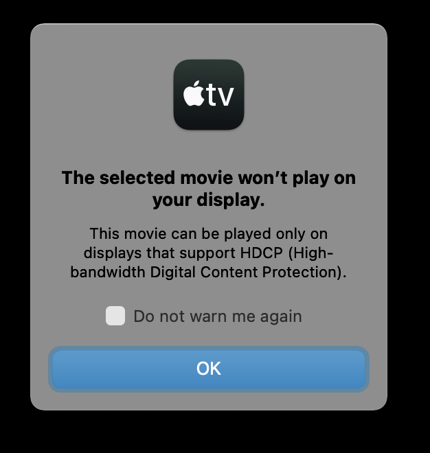 HDCP Error