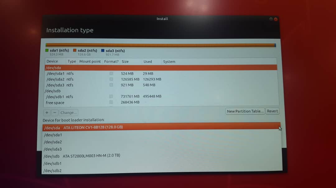 Ubuntu installation