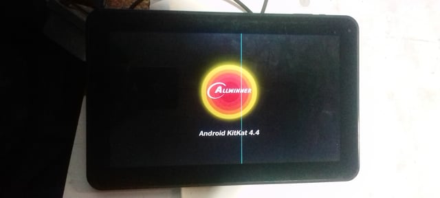 The tablet displaying 