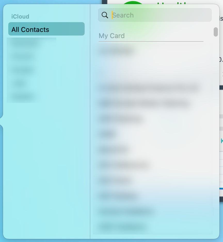 Contact window