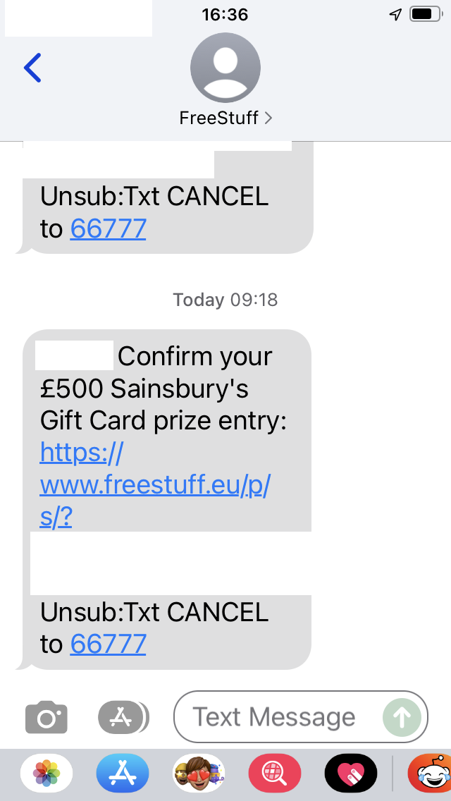 Spam Text