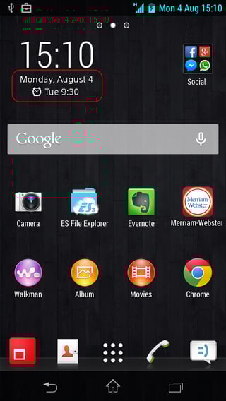 Home Screen