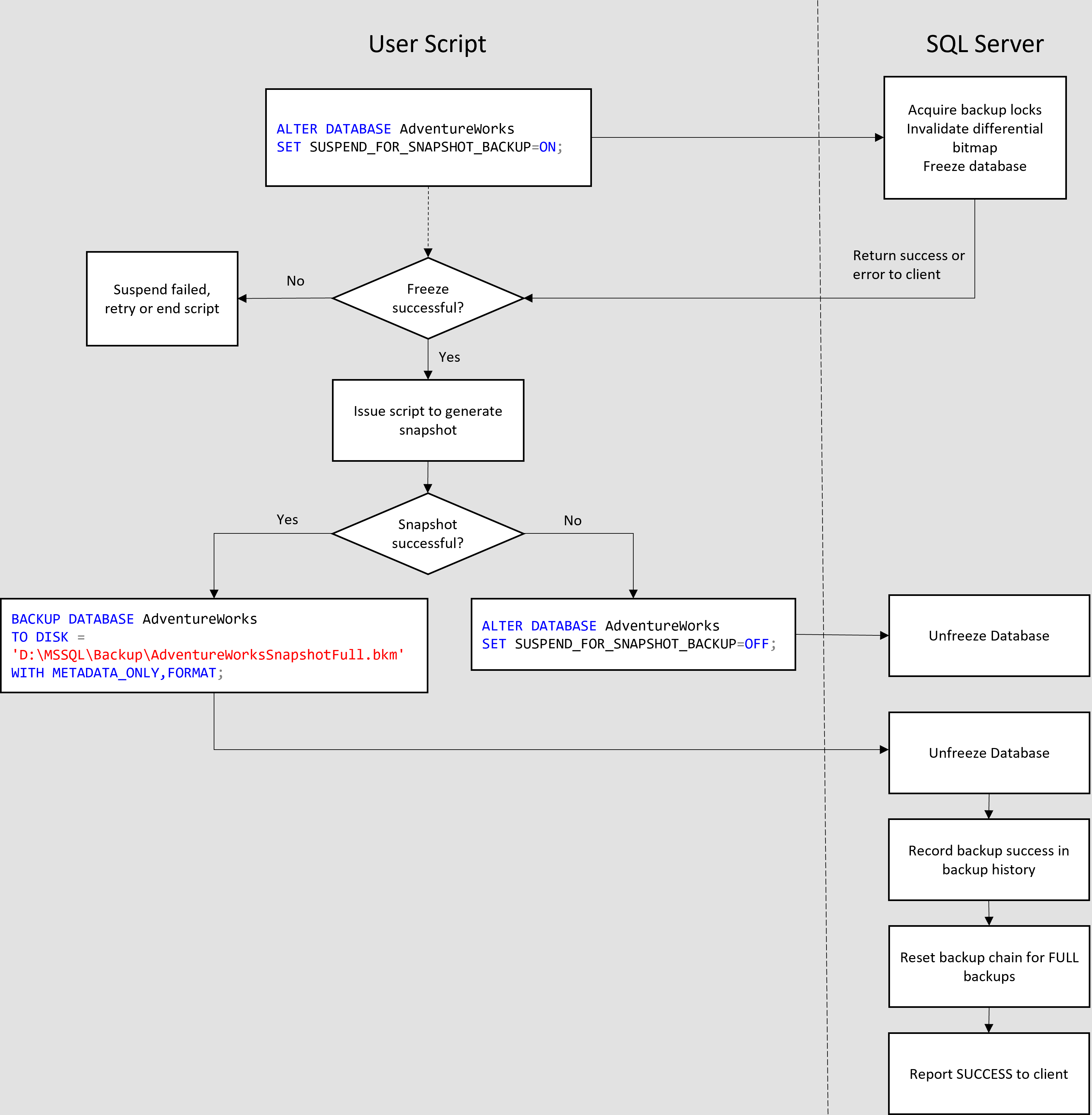 snapshot backup official flowchart