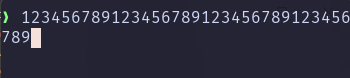 ctrl+L when text had been typed