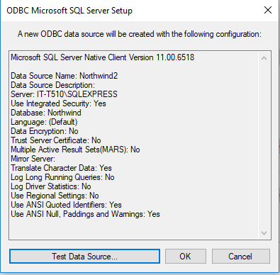 my data source.