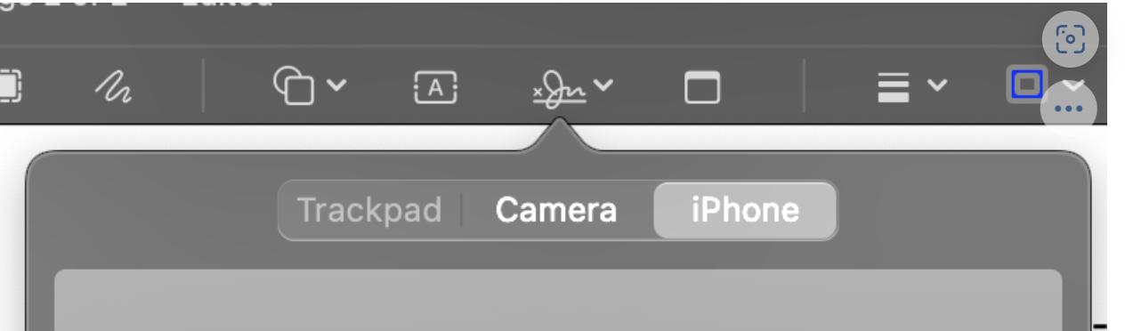 Greyed out trackpad button