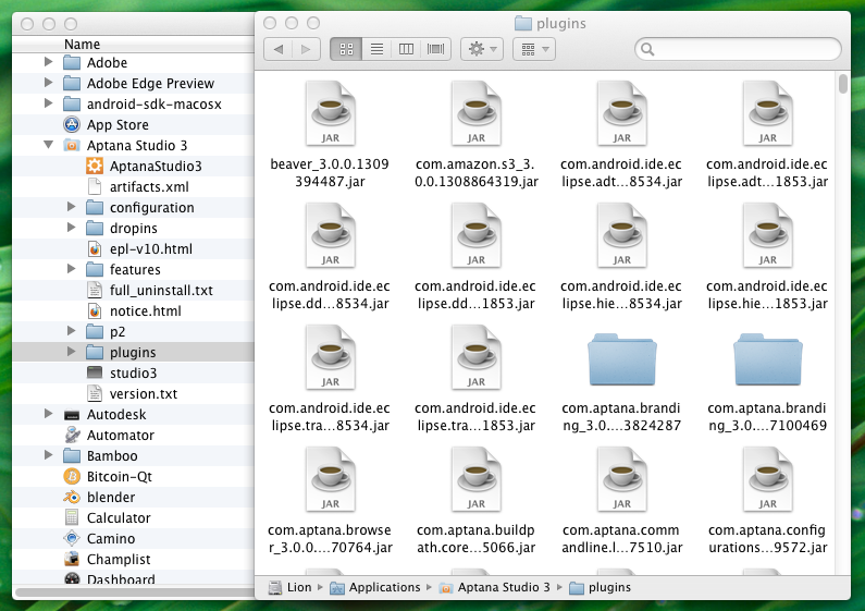 Finder somehow with sidebar