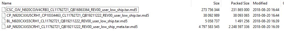 the four files: AP,BL,CP, and CSC version