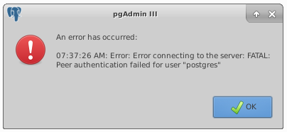 pgAdminIII error