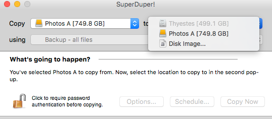 SuperDuper! screen